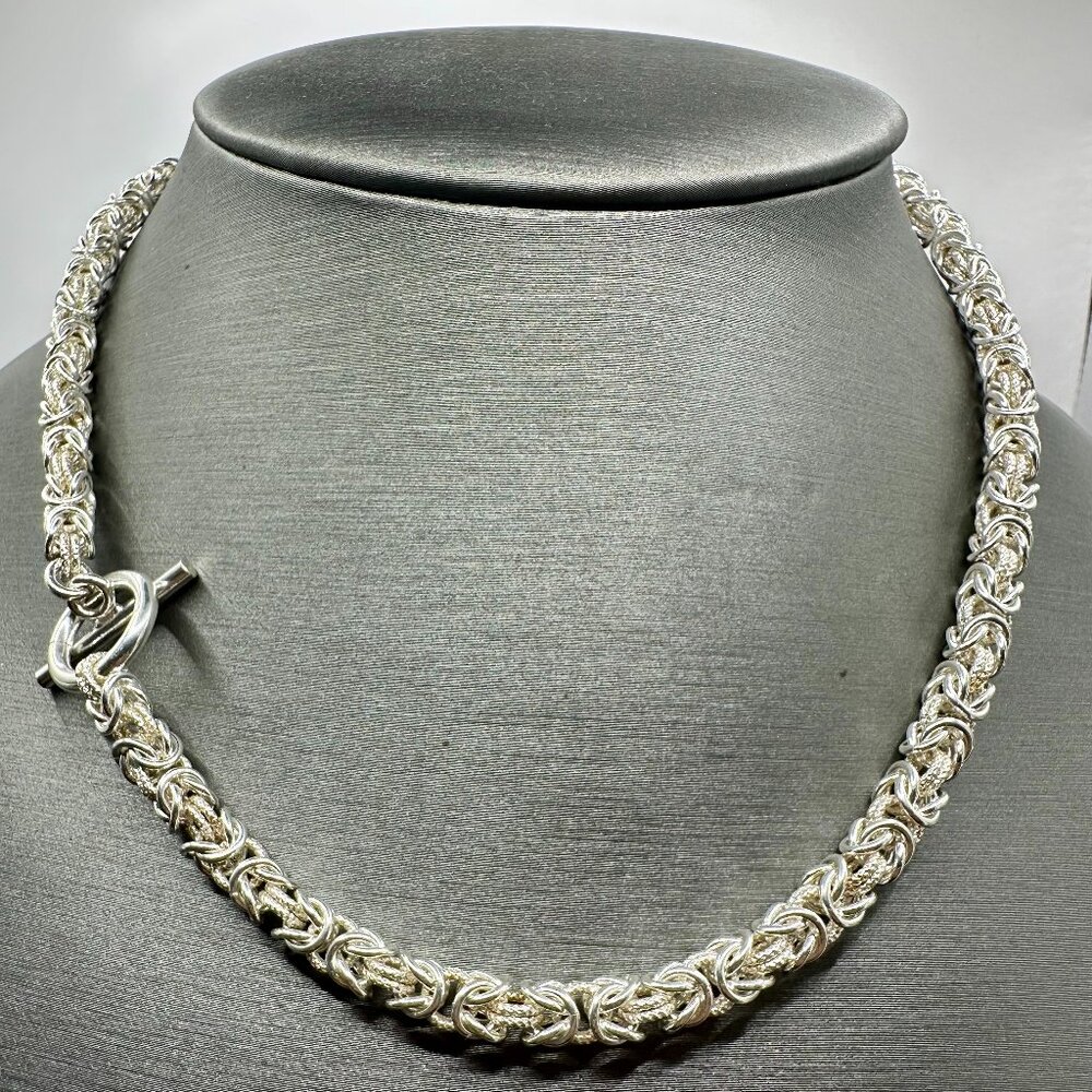 925 Sterling Silver 5mm Necklace and Bracelet Set